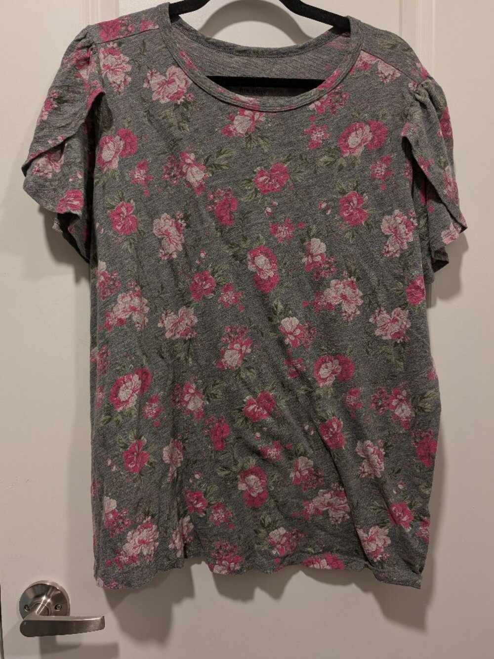 TORRID Cotton Slub Jersey Crew Neck Tulip Sleeve Tee Size 2 (2X)